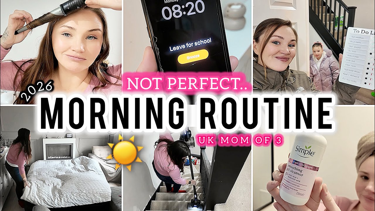 Sham Daily Routine Morning motivation & Routine as a SAHM | uk mom | School Run, Cleaning ...