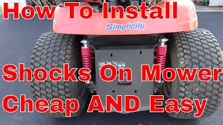 Cheap and Easy Way To Install New Shocks On Your Zero Turn / Riding Mower