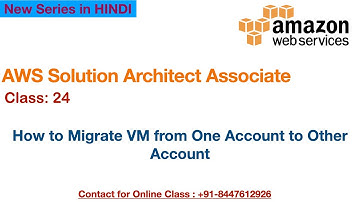 How to migrate Instance from one account to other aws account step by step guide | AWS Certification