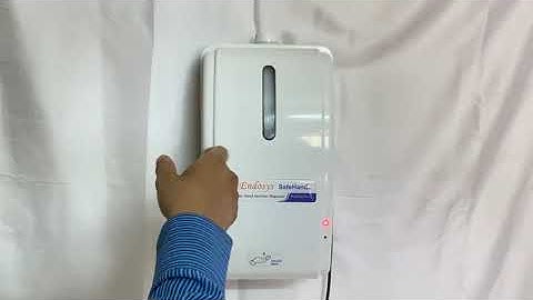 SafeHands An Automatic Hand Sanitizer Dispenser working video