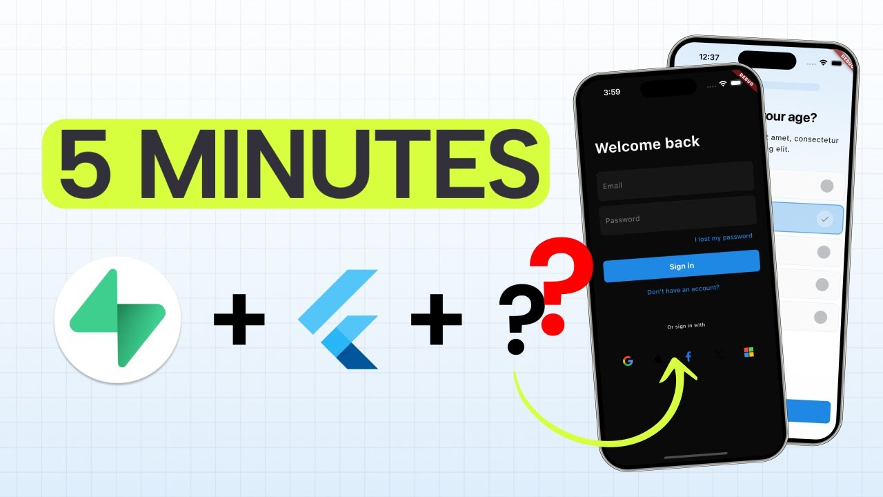 Flutter Bootstrap Bootstrap a flutter app using Supabase + ApparenceKit - YouTube