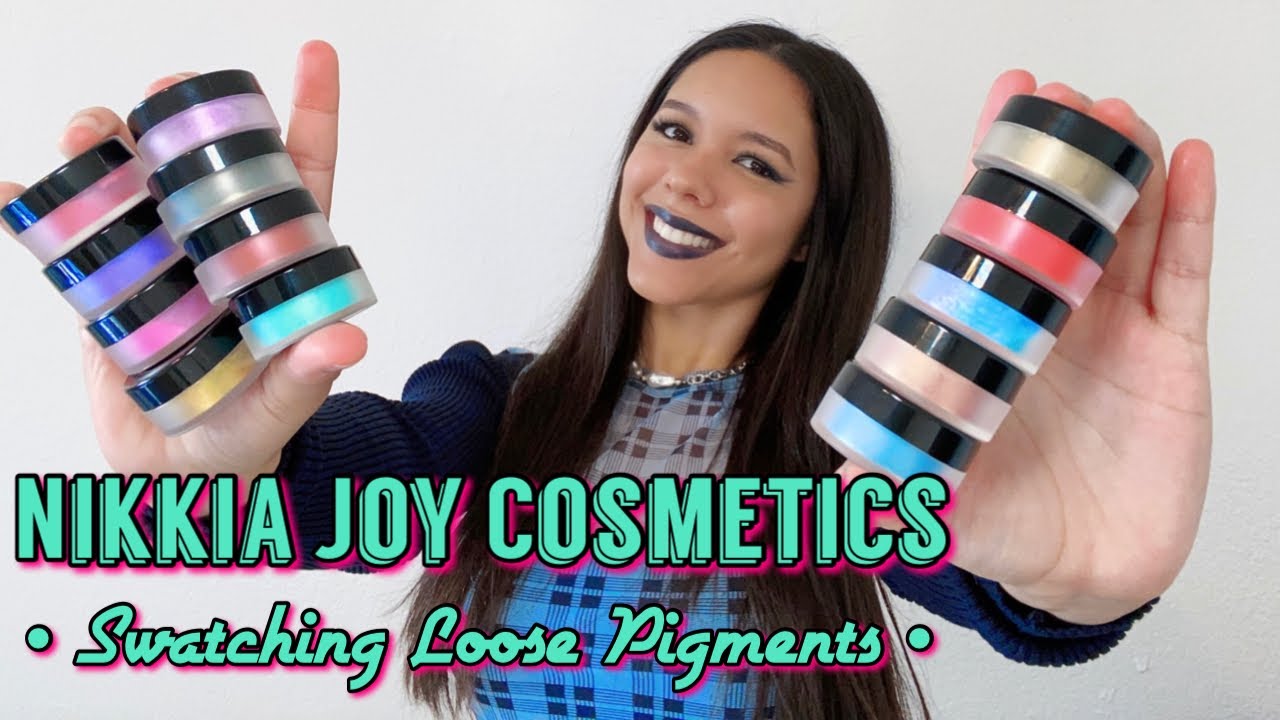 Swatching Nikkia Joy Cosmetics Loose Pigments! YouTube
