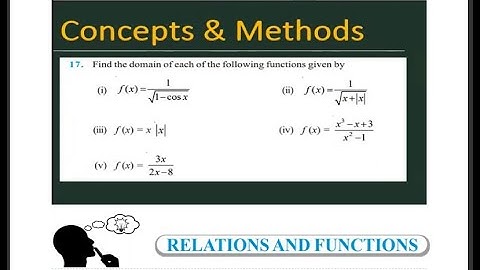 Find the domain of the each of the following functions given by || f(x)= 1/√(1 - cosx) ||
