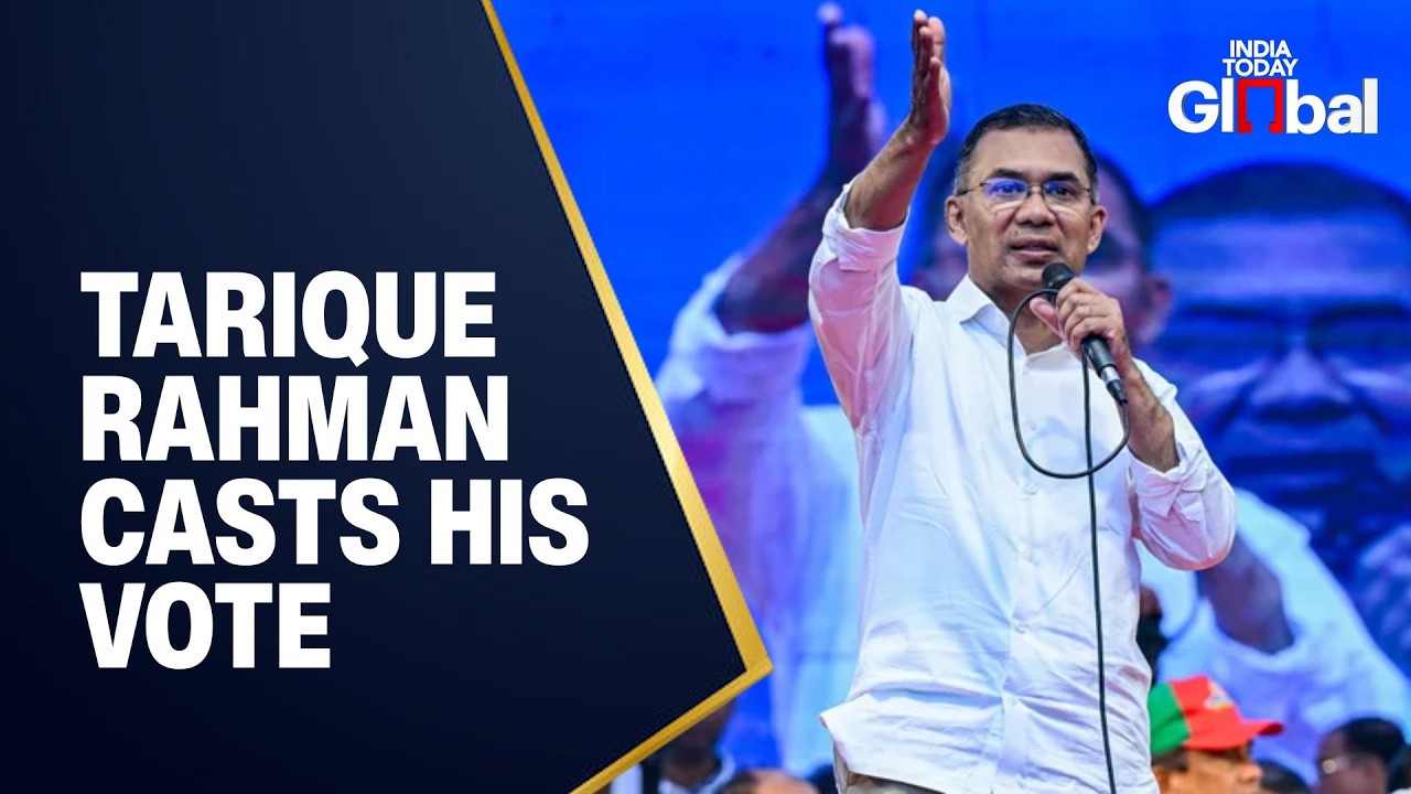 LIVE: BNP Leader Tarique Rahman Casts Ballot as Bangladesh Holds High-Stakes General Election