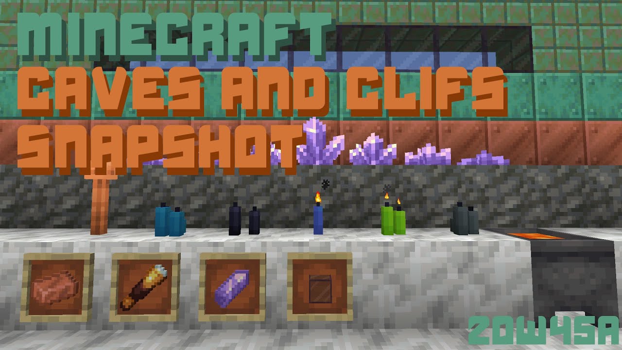Minecraft Caves and Cliffs Snapshot | 20w45a - YouTube