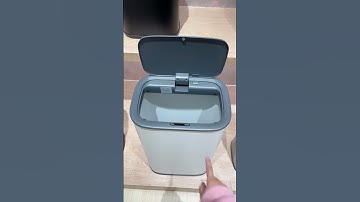 😊Kitchen silent close 55 liter rectangular automatic smart trash can🥰