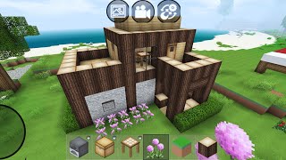 Mini Block Craft 3D Gameplay #3 (iOS & Android) | Wooden House 🏠 screenshot 2