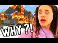 BLOWING UP SABRE'S HOUSE IN MINECRAFT (& Surprising her with a new one) Gaming w/ The Norris Nuts