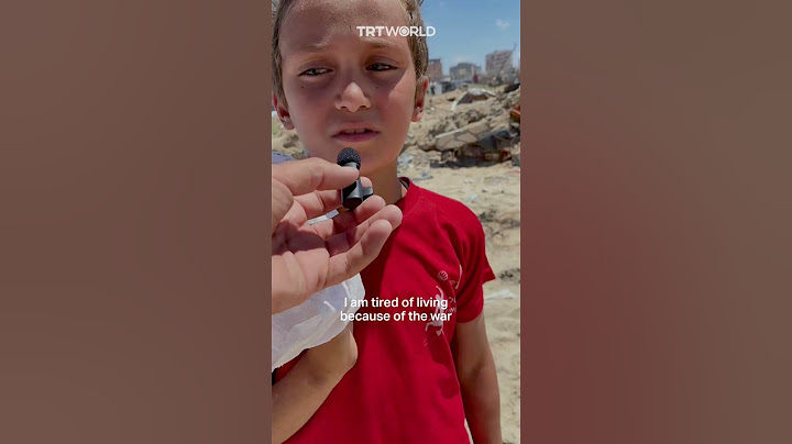 'I want to die' - a Palestinian child in Gaza says due to war
