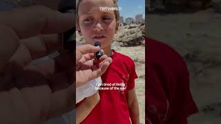 'I want to die' - a Palestinian child in Gaza says due to war Resimi