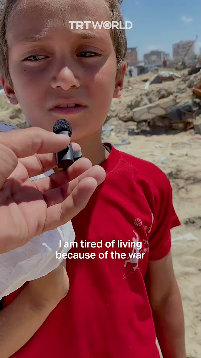 'I want to die' - a Palestinian child in Gaza says due to war