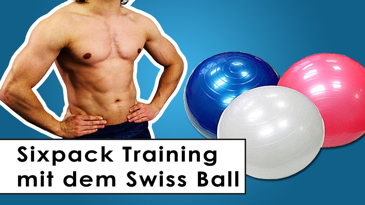 Sixpack Training Bauchmuskel Übungen mit dem Gymnastikball YouTube