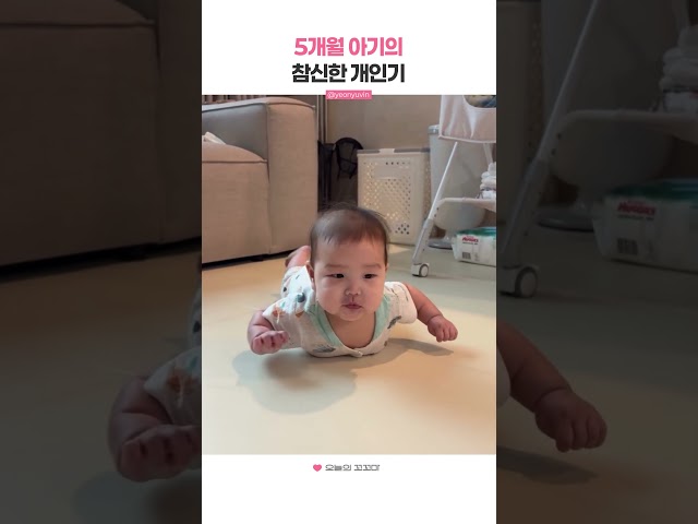 5개월 아기의 참신한 개인기