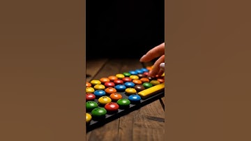 m&ms keyboard made with ai#asmr #asmrsounds #relaxing