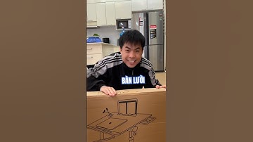 Bàn lười gấp gọn, kết hợp với ghế lười thành bộ đôi - | Đàm Đức Review #shorts