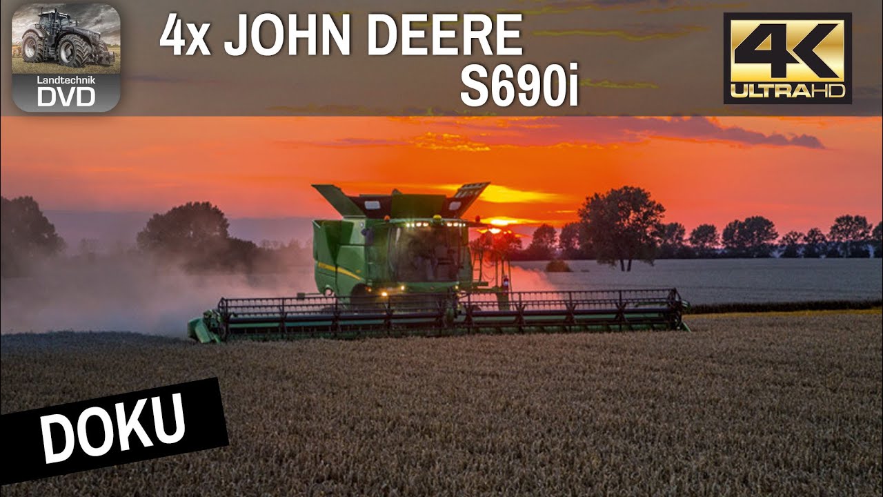 DOKU - 4x JOHN DEERE S690i - Ackervision 3 - Getreideernte 2025 - Wheat Harvesting - Ernte 2025