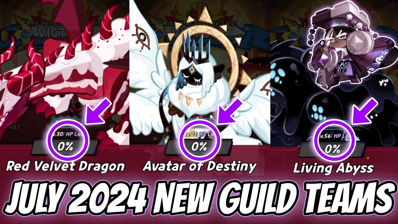 New GUILD BOSS Teams in Cookie Run Kingdom for July 2024 - YouTube