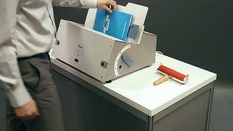 Hard cover binding with casing-in sheet and Pressomatic