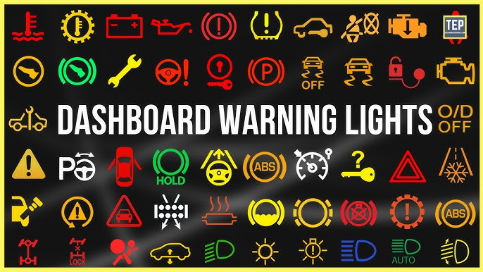 Vehicle Dashboard Warning Light Symbols and Indicators Meaning in Hindi