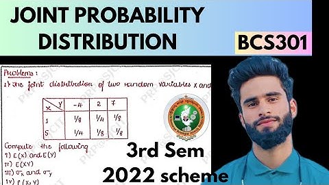 BCS301 Module 2 (Joint Probability Distribution And Markov Chain) |VTU