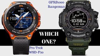 Which One Is Better? ProTrek WSD F20 VS G-SHOCK Rangeman Comparison -  YouTube