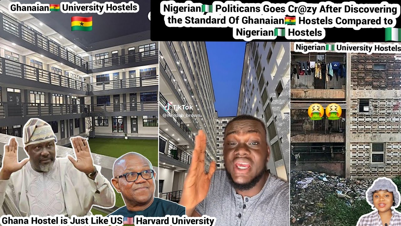 NG🇳🇬 Politicans in Tears😭 After Discovering Ghana🇬🇭 Standard Hostels Compared to Nigeria #ghana