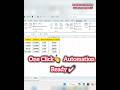 Day 20- Excel VBA Macros + Button Automation😲 Must-Learn Office Trick #shorts #excel #podurutechtips