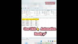 Day 20- Excel VBA Macros + Button Automation😲 Must-Learn Office Trick #shorts #excel #podurutechtips
