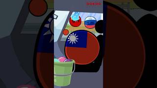 Water balloon throwing prank and the ending | China vs Taiwan #countryballs