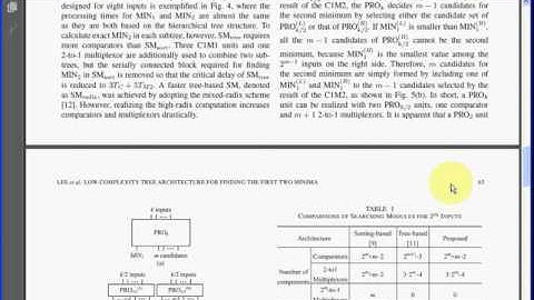 Low-Complexity Tree Architecture for Finding the First Two Minima