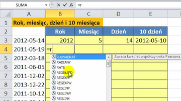 Excel - ROK MIESIĄC DZIEŃ i 10 dzień miesiąca - porada #52