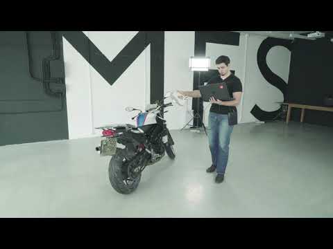 Creating a Precise 3D Model of a Motorbike Using Artec Eva and Artec Space Spider 3D Scanners