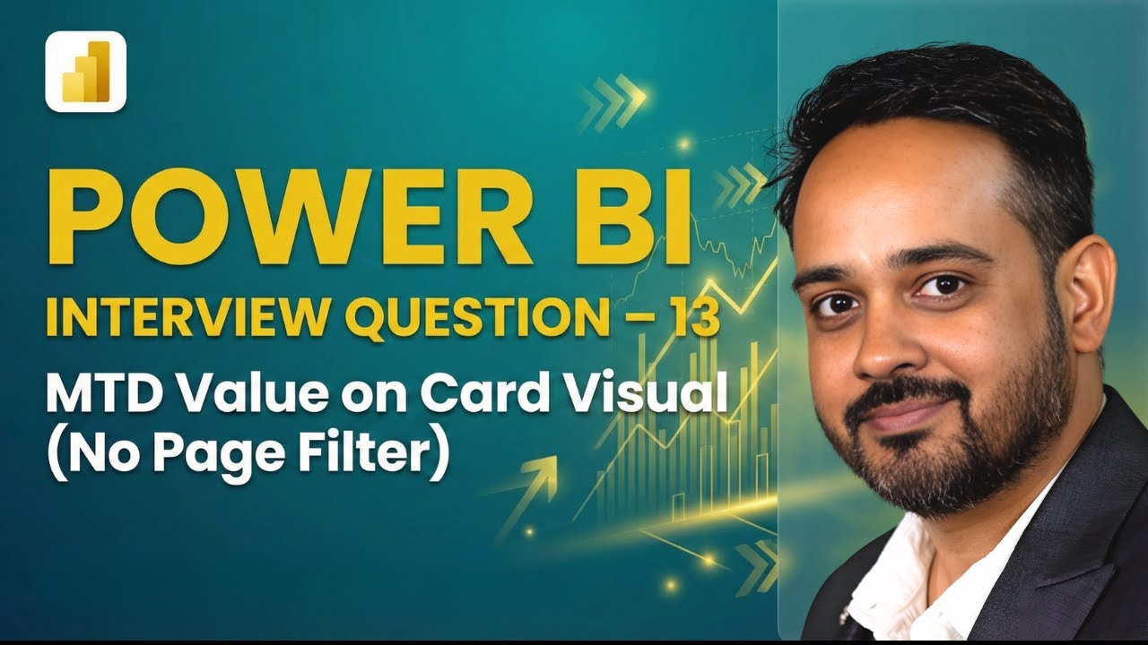 Power BI Interview Question (Hindi): MTD Value on Card Visual when there is no filter on Page