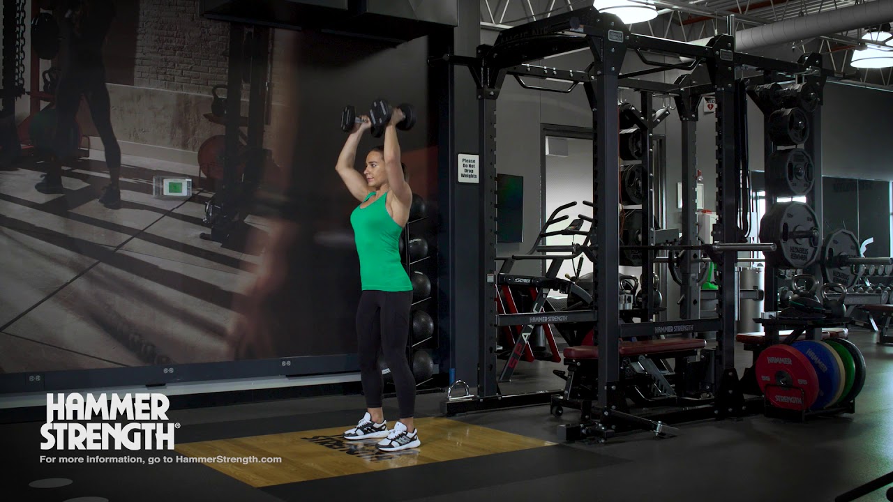 Dumbbell Biceps Curl to Shoulder Press - YouTube