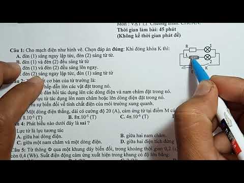 đề thi giữa học kì 2 môn vật lý 11 chuẩn thi học kì 2