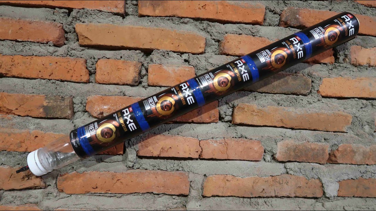 Cara membuat mercon spirtus dari kaleng parfum axe