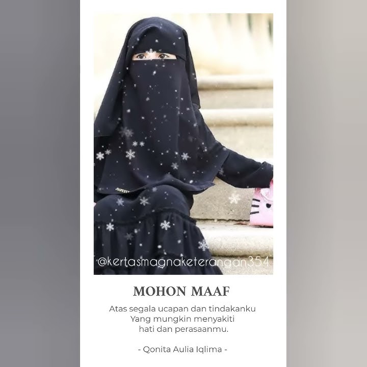 Sajak detik | literasi 30 detik 'mohon maaf'