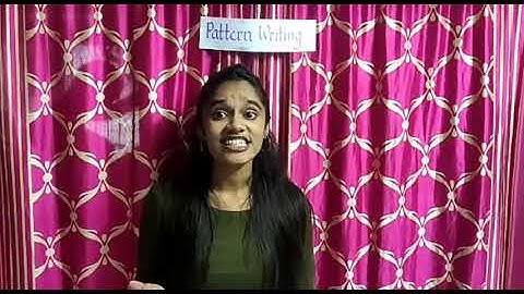 Pattern Writing- Valley and Bumpety