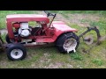 Vlog 7 Wheel Horse 800 plowing the field with the Brinley Test Run