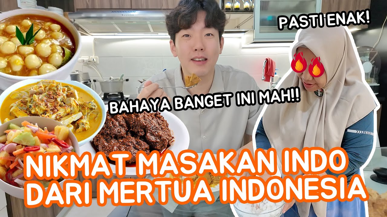 MENANTU KOREA KANGEN MASAKAN MERTUA INDONESIA SAMPAI PANGGIL KE JAKARTA😂 🇮🇩