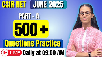 PART-A QUESTION PRACTICE | CSIR-NET LIFESCIENCE JUNE 2025 #apnasapnajrf