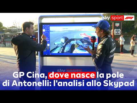Video F1, Kimi Antonelli in pole in Cina: il pilota Mercedes analizza il giro decisivo con Matteo Bobbi