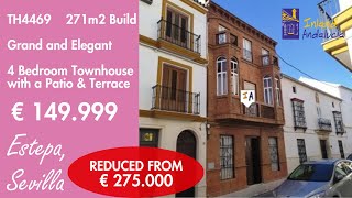 Under 150K, Grand and Elegant 4 Bedroom Townhouse Property for sale in Spain inland Andalucia TH4469