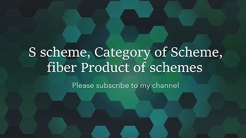 S scheme, Category of Scheme, fiber Product of schemes