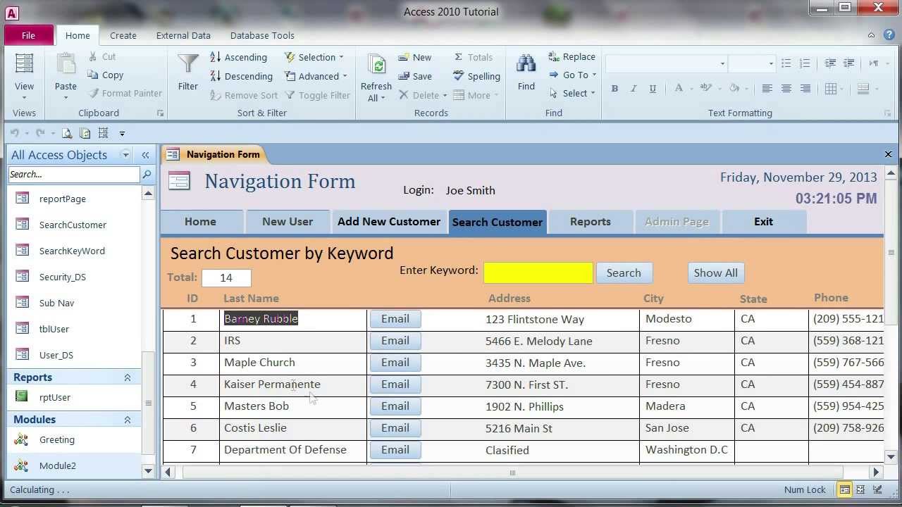 Fill in Word with data from Access : MS Access 2010, 2007 