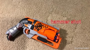 Nerf hammer shot review and firing demo