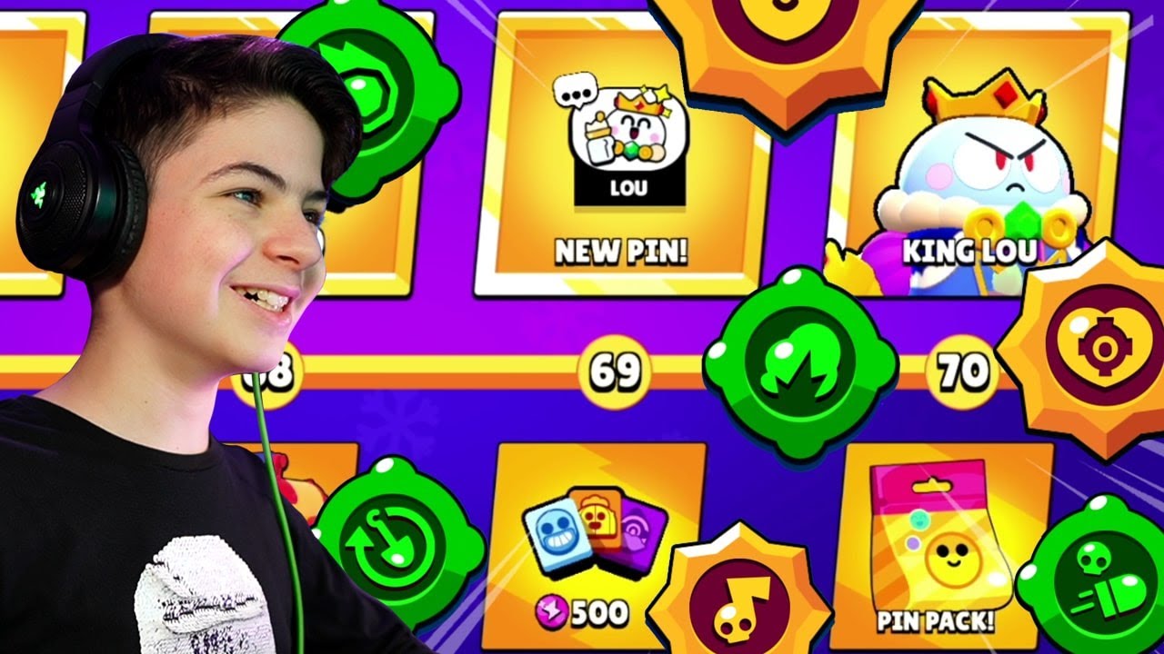 UNLOCKING the Whole BRAWL PASS ( 22500 trophies reached)