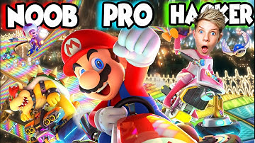 Can We Go NOOB to PRO to HACKER in Mario Kart