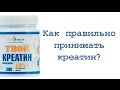 Как правильно принимать креатин?