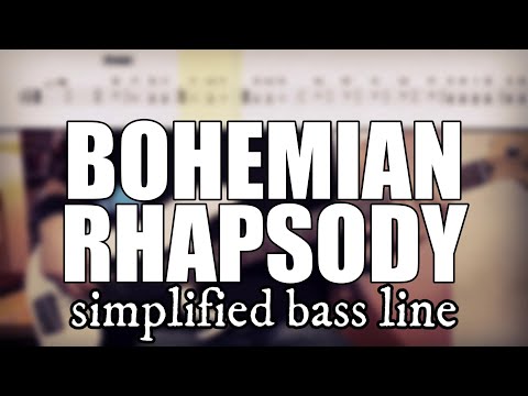 Bohemian Rhapsody - Queen | Simplified bass line with tabs #165